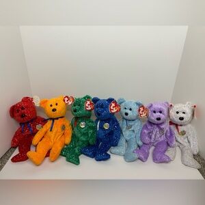 Beanie Baby Decade Bears (Set of Seven)
